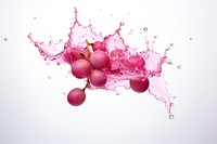 Grapes with pink splash falling plant biochemistry.