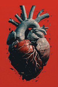 Heart broken poster advertisement antioxidant.