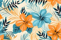  Tropical pattern flower plant. AI generated Image by rawpixel.