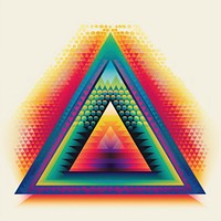 A pyramid shape art graphics backgrounds. AI generated Image by rawpixel.