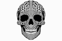 A Skull black creativity monochrome. AI generated Image by rawpixel.