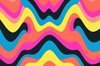 Psychedelic line art graphics pattern. AI generated Image by rawpixel.