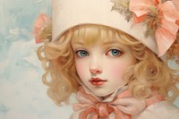 Christmas painting portrait doll.