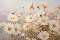 Daisy garden painting backgrounds blossom.