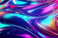  Holographic liquid metal wallpaper graphics pattern purple. AI generated Image by rawpixel.