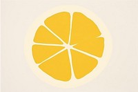 Lemon minimalist form shape fruit lemon.