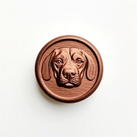 Seal Wax Stamp face dog locket bronze craft.