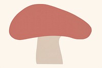 Mushroom minimalist form mushroom fungus vegetable.