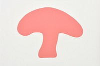 Mushroom minimalist form mushroom fungus toadstool.