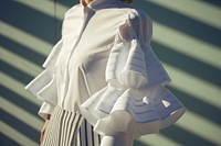 Bell sleeves shirt adult white architecture. AI generated Image by rawpixel.