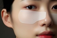 Japanese women nose headshot portrait.