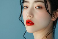 Japanese women lipstick portrait adult.
