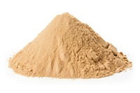 Desert sand pile powder white background ingredient. AI generated Image by rawpixel.
