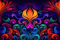  Psychedelic wallpaper pattern purple illuminated. AI generated Image by rawpixel.