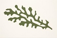 Seaweed minimalist form leaf vegetable undersea.