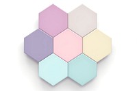 3d render icon of hexagon pattern variation fragility.