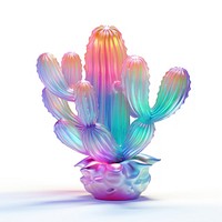 Cactus plant white background creativity.