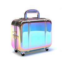 Business luggage suitcase white background briefcase.