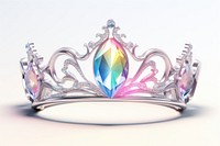 Princess tiara iridescent jewelry celebration accessories.