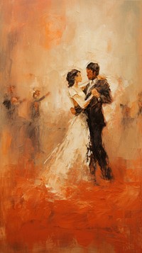 Middle age dance painting dancing wedding.