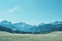 Mountain landscape panoramic outdoors nature.