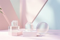 Crystal background cosmetics lighting perfume.