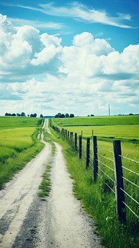 Summer country road outdoors horizon nature.