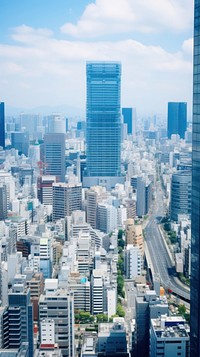 Tokyo cityscape architecture skyscraper outdoors.