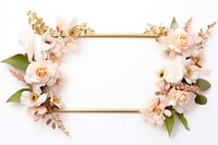 Flower wreath plant white.