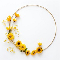 Flower sunflower jewelry circle.