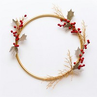 Christmas jewelry wreath circle.