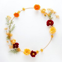 Flower wreath circle plant.