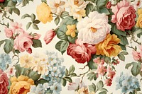 Vintage flower garden print on paper backgrounds painting pattern.
