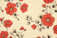Vintage flower pattern paper backgrounds hibiscus plant.