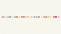 Big rainbow dots as line watercolour illustration backgrounds repetition variation.