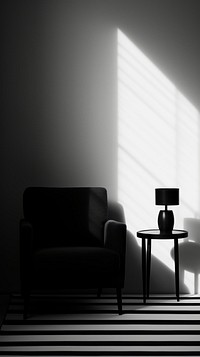 Photography of minimalist lighting architecture monochrome furniture.
