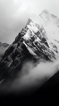 Photography of mountains landscape monochrome outdoors nature.
