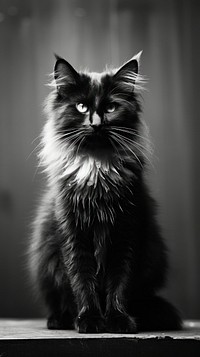 Photography of cute cats monochrome mammal animal.