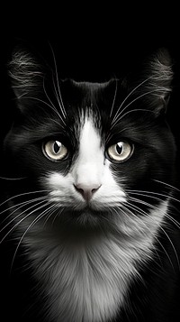 Photography of cute cats photography monochrome portrait.