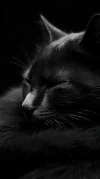 Photography of kitty and puppy black monochrome mammal.