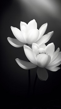 Photography of lotuses pound monochrome flower petal.
