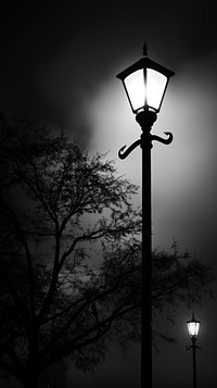 Photography of street lighting monochrome outdoors black.
