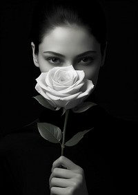 Photography of women with rose photography portrait flower.