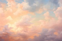 Close up sky and cloud backgrounds outdoors painting.