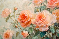 Feminine aesthetic vintage painting rose backgrounds.