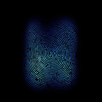 Fingerprint light backgrounds technology.