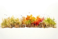Autumn forest boarder outdoors painting nature.