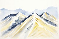 Mountain in winter boarder backgrounds painting nature.