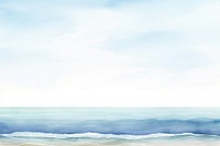 Ocean with wave boarder backgrounds outdoors horizon.