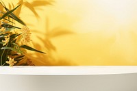 Botanical background bathtub flower yellow.